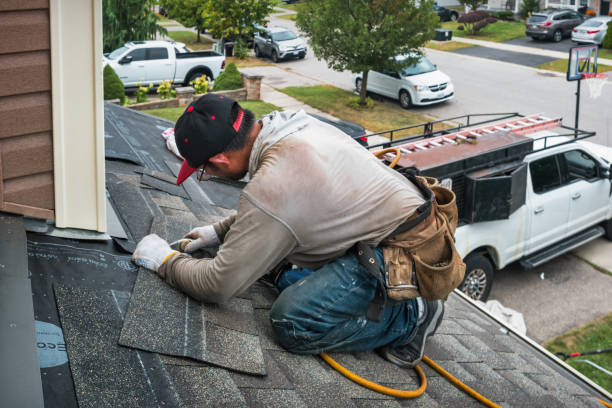 Professional Roofing technician working in Preston, MD